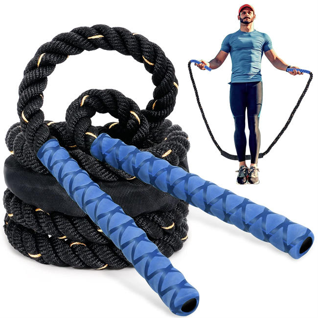 Weighted Jump Rope for Fitness,2.8LB-9.5FT Adult for Fitness Men and Women  Heavy jump Ropes,Skipping Rope For Gym Training, Heavy Battle Ropes for  Exercise,Home Workout、Total Body Workouts、Improve Strength and Building  Muscle